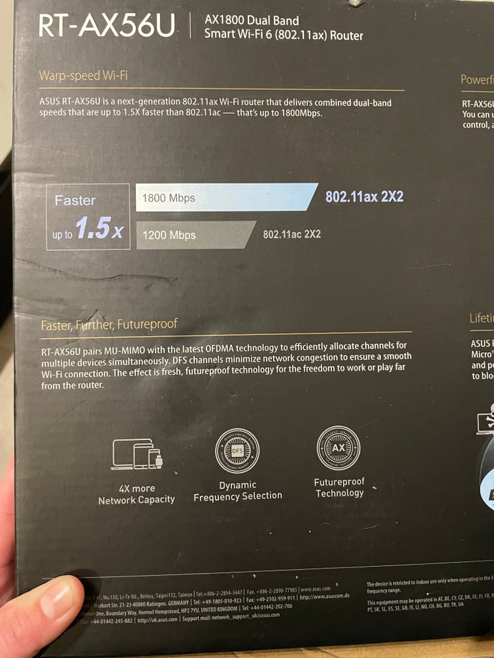 Router, Asus RT-AX56U, Perfekt