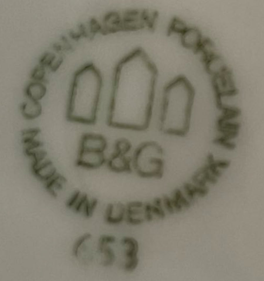 Porcelæn, Tepotte med kop, BG