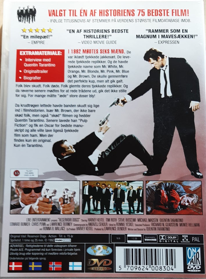 Reservoir dogs, DVD, action