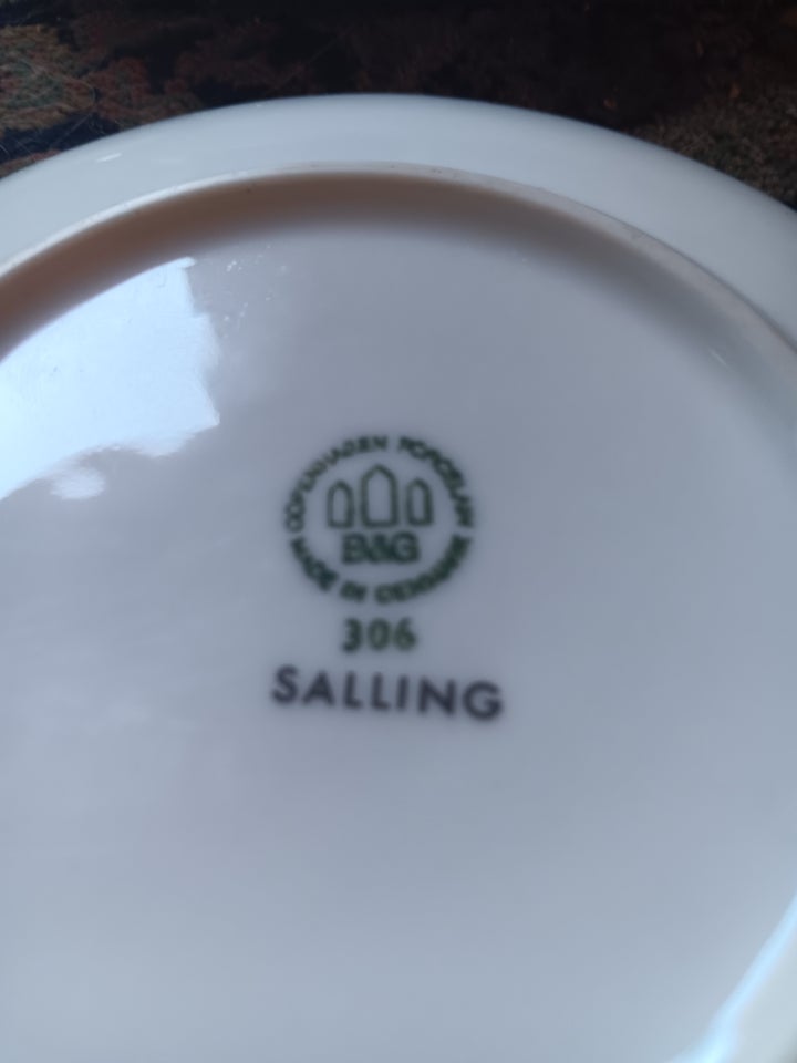 Porcelæn Kagetallerken Bing og