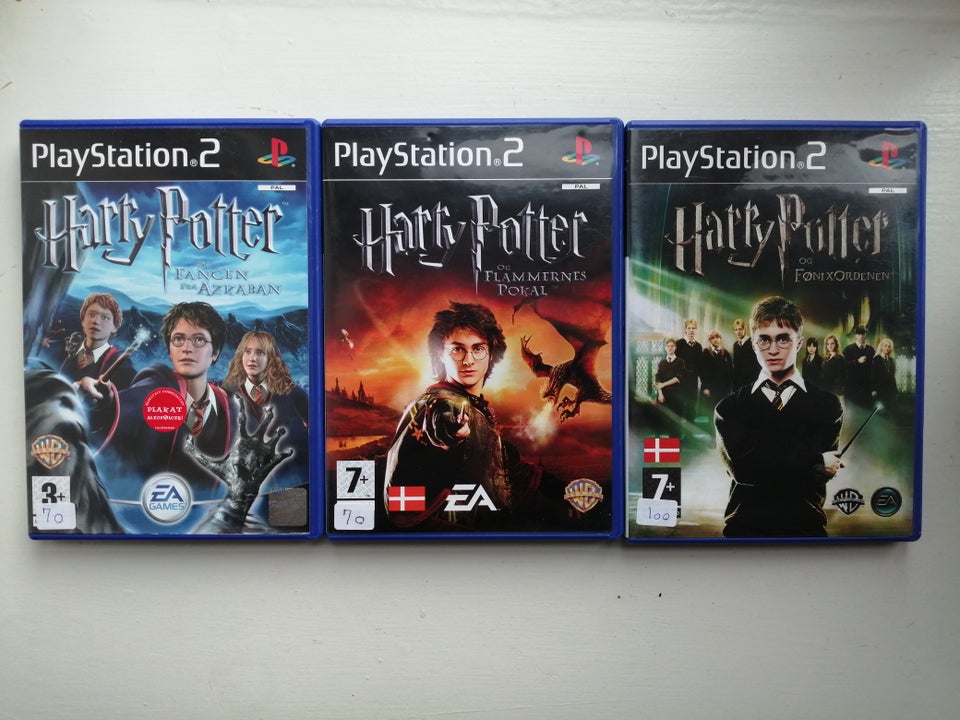 3.stk Harry potter spil., PS2