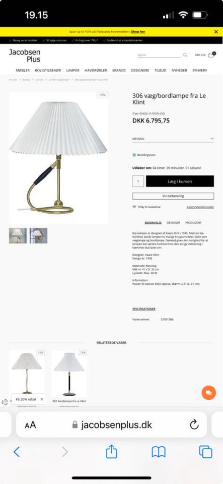 Lampe Le Klint