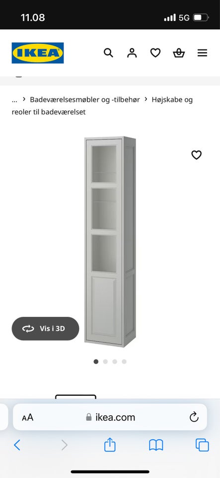 Hængevitrine, Ikea, b: 40 d: 35 h: