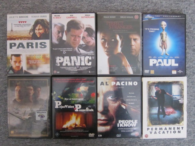 P, DVD, andet