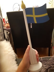 Svensk træflag til bord