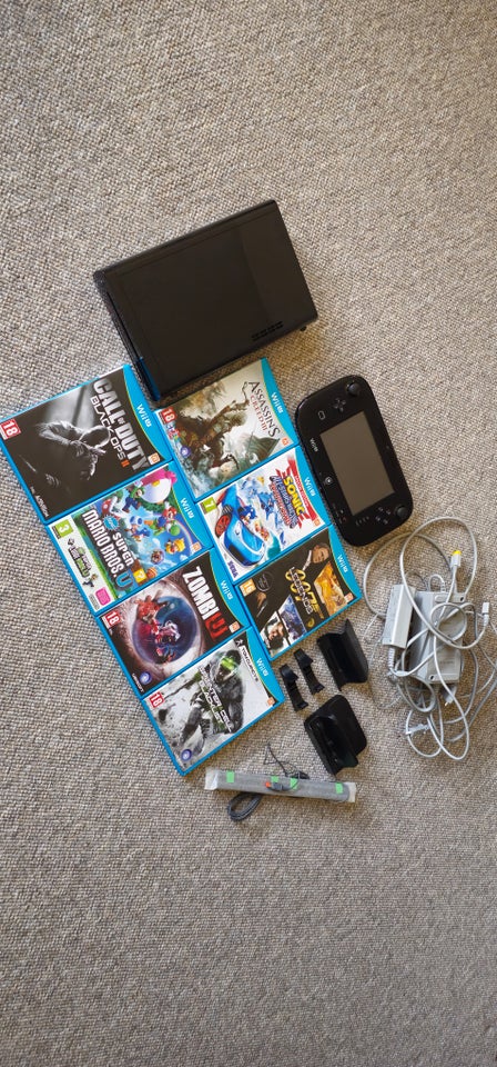 Nintendo Wii U, 32 GB sort, Perfekt