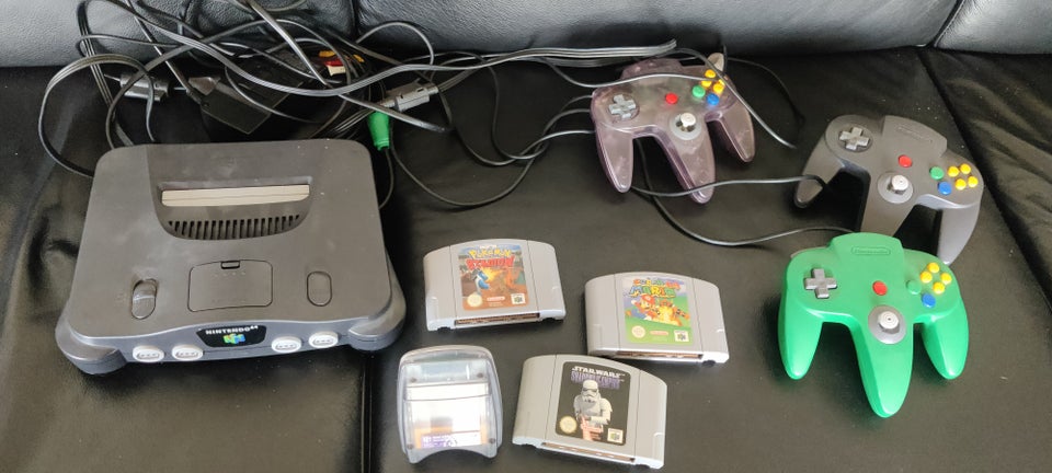 Nintendo N64 med 3 spil, N64