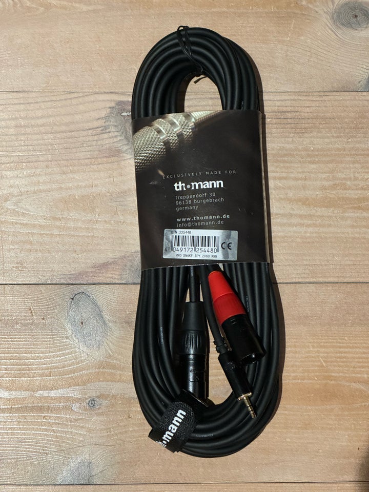 Mini jack til XLR (stereo) Pro