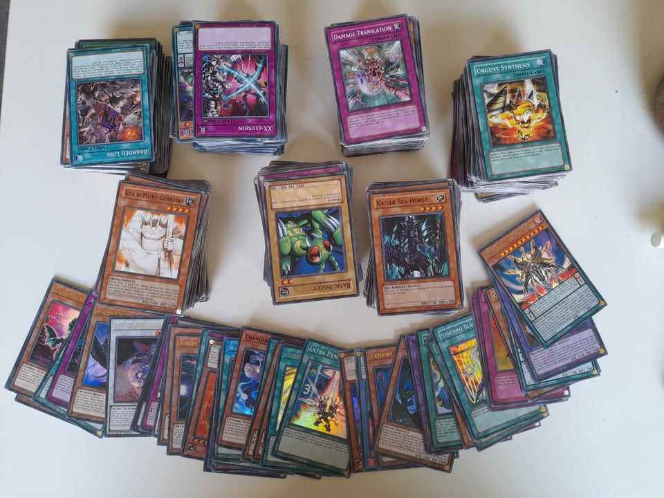 Samlekort Blandet yugioh kort med