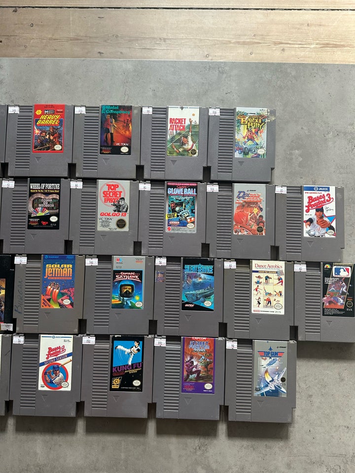 78 stk Nintendo NES spil retro 