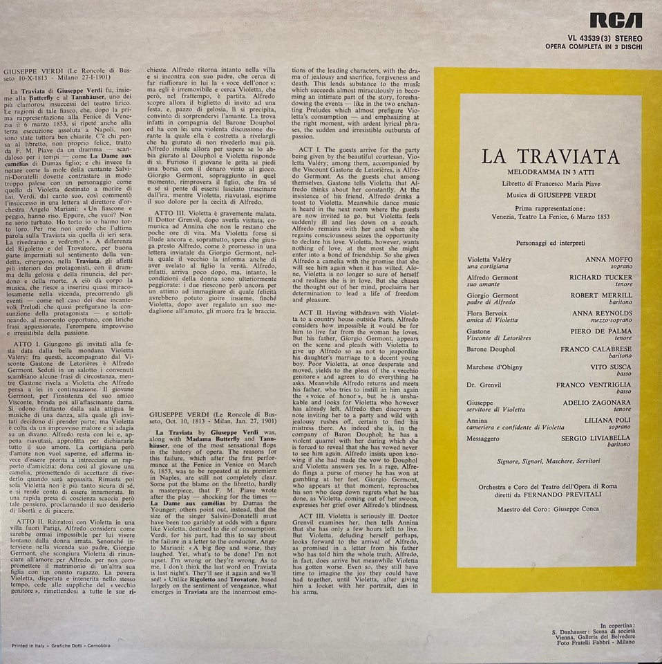 LP, Verdi, La Traviata (3-LP)