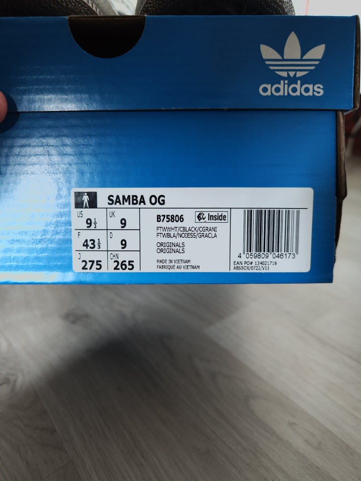 Herresko, Adidas Samba, str. 43