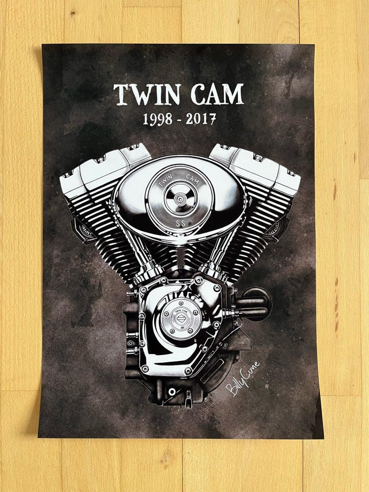 Plakat H-D Twin Cam A3