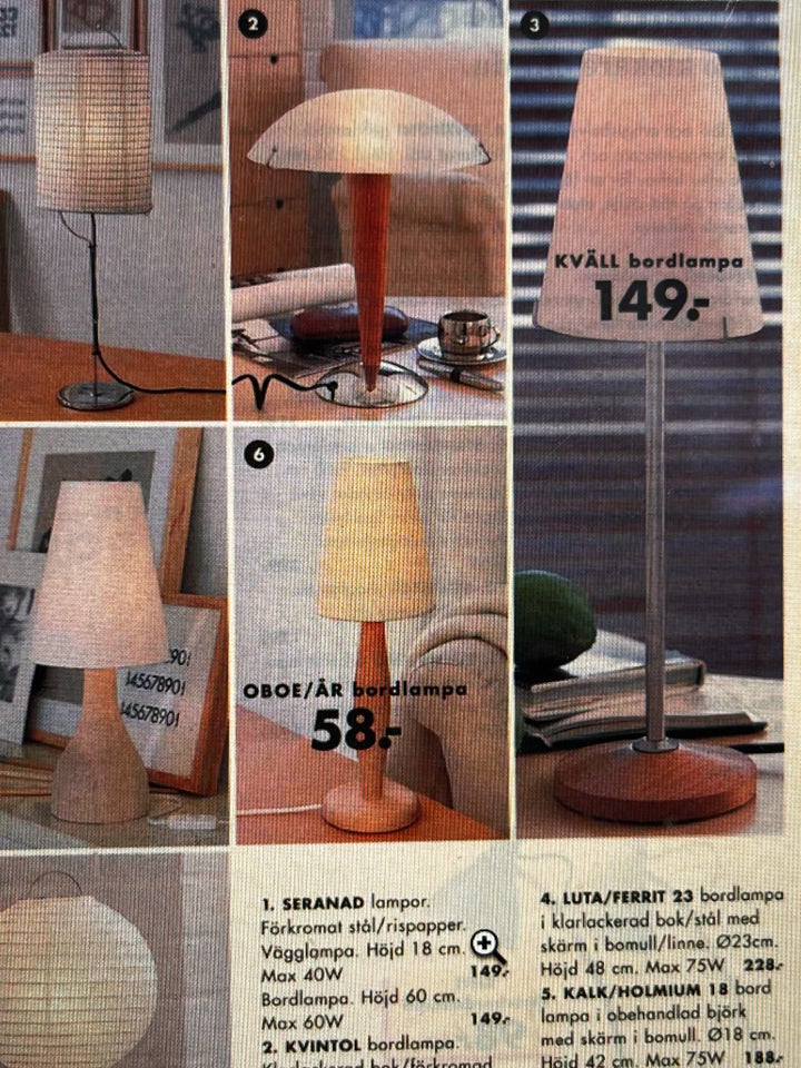 Skrivebordslampe, VINTAGE IKEA