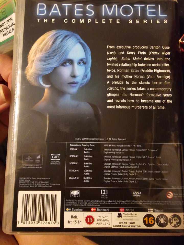 Bates Motel complete series, DVD,