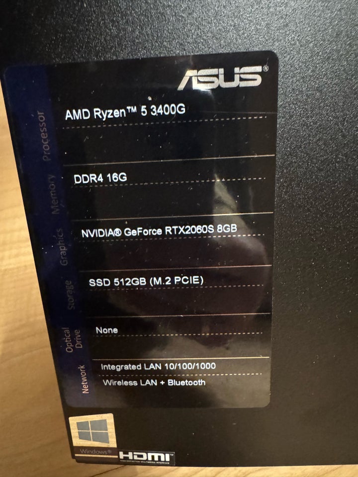 Asus, AMD Ryzen5 3400G , 3,4 Ghz