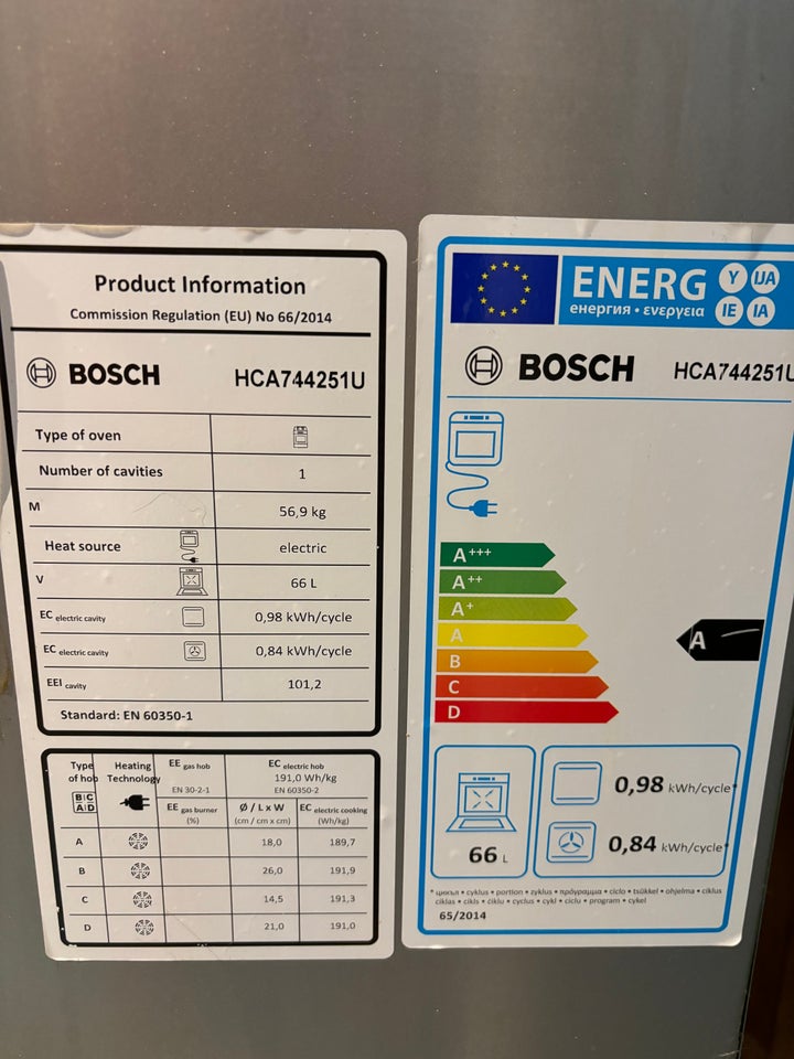 Komfur Bosch b: 60 d: 60