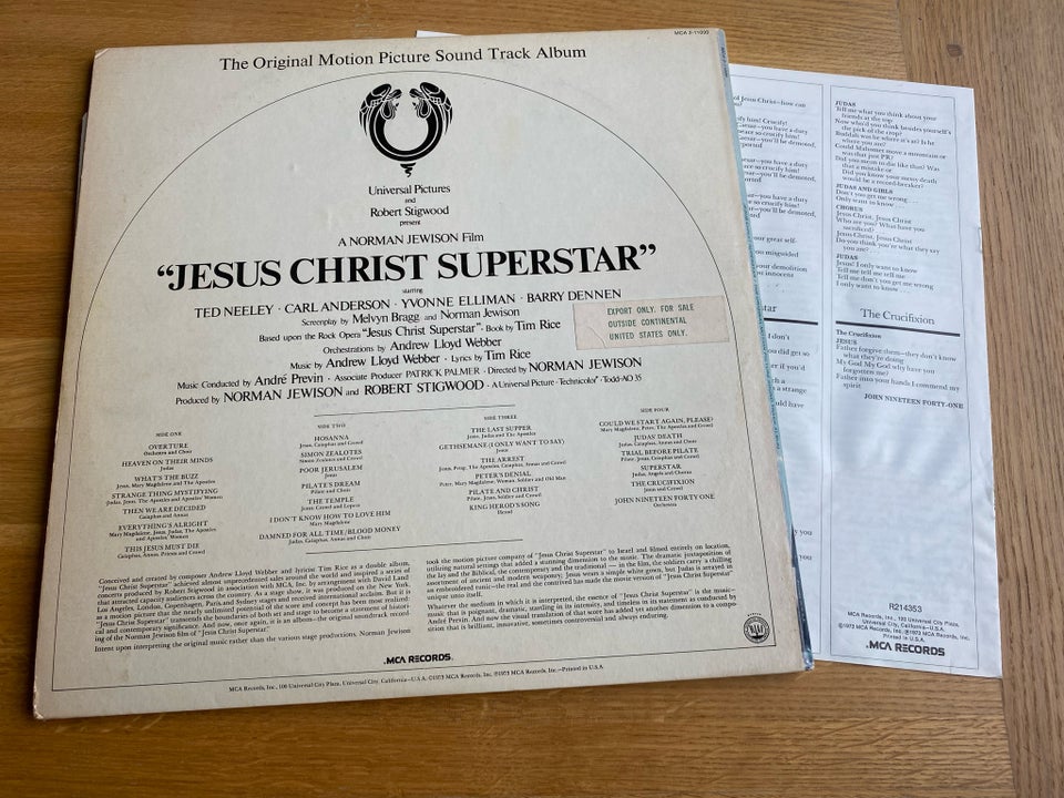 LP, V/A JESUS CHRIST SUPERSTAR,