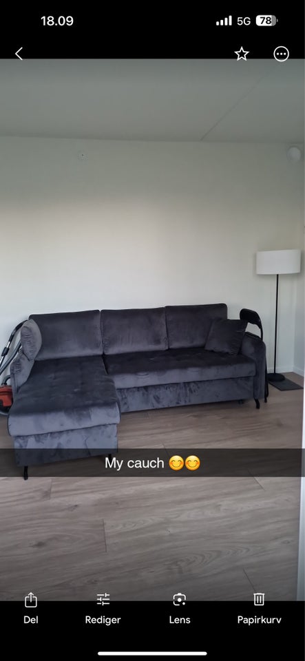 Sovesofa, velour, MyHome