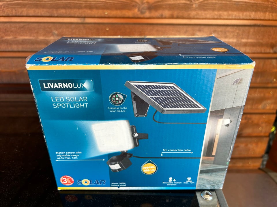 Væglampe LED Solcelle Lampe