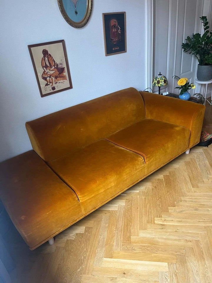 Sofa, velour, 2 pers.