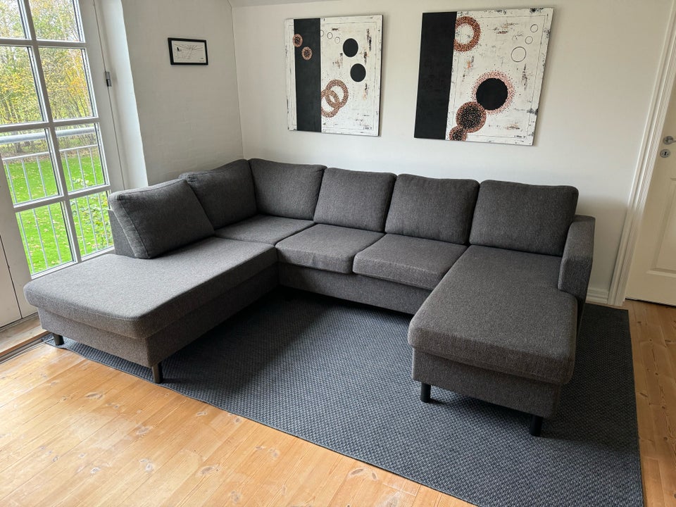 U-sofa, polyester, 5 pers.