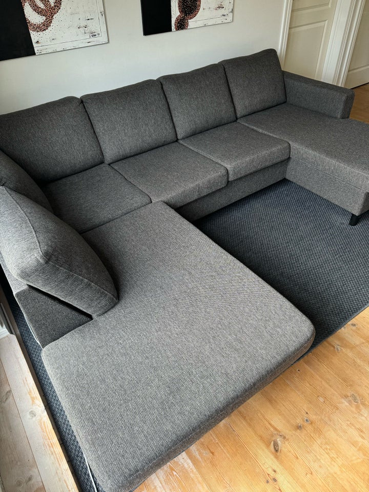 U-sofa, polyester, 5 pers.