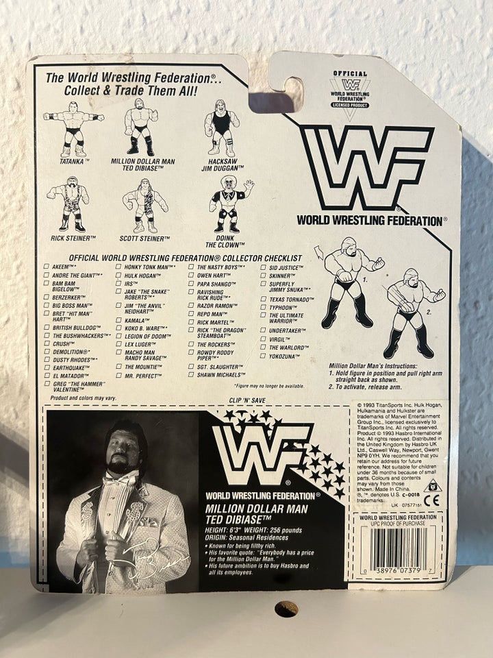 Wwf Hasbro Million Dollar man,