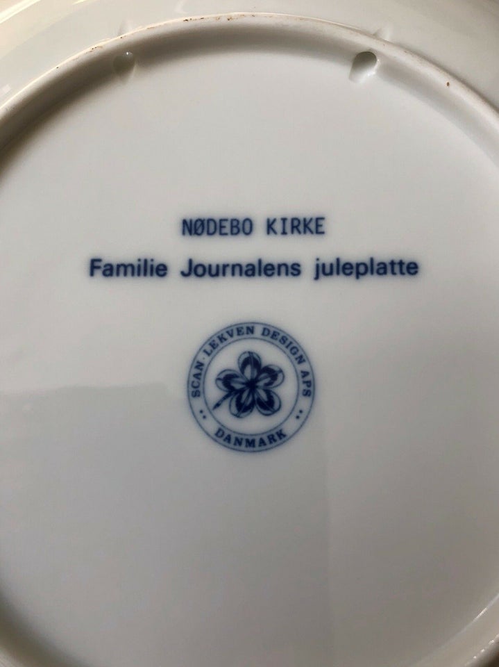 Juleplatte Familie journalens