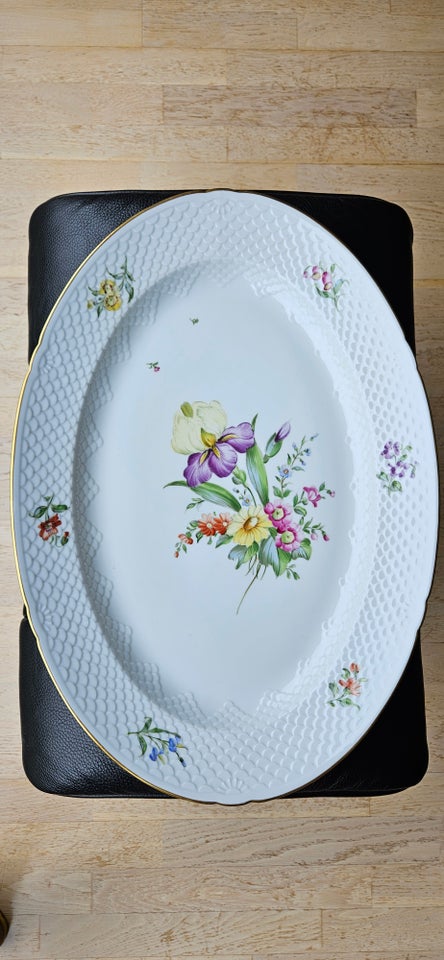 Porcelæn, Saksisk Blomst, fad