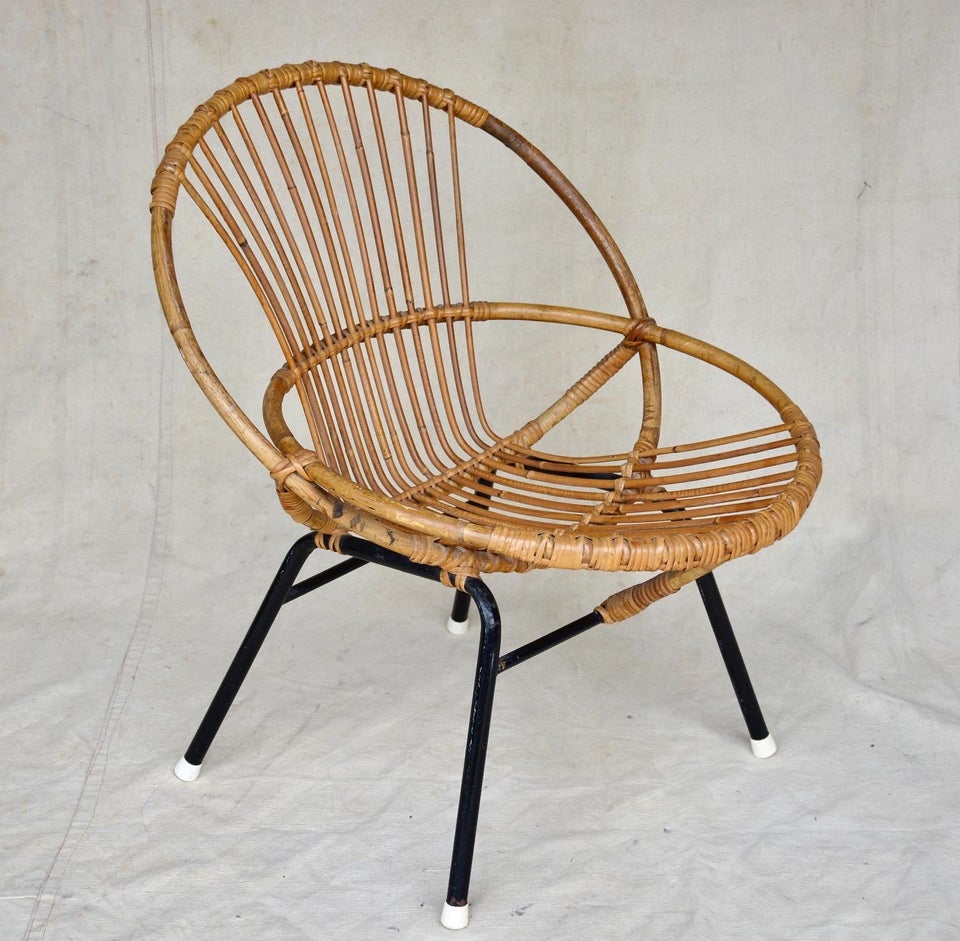 Rattan stol - vintage Vintage