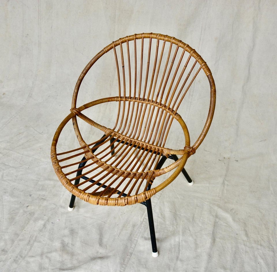 Rattan stol - vintage Vintage