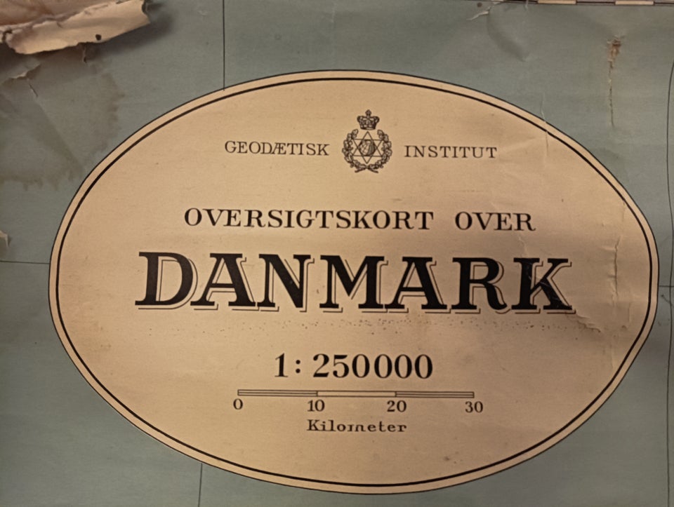 Danmarkskort, motiv: Fanmark, b: