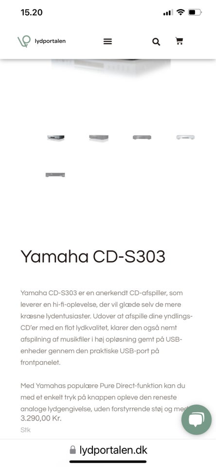 CD afspiller, Yamaha, Cd-s303