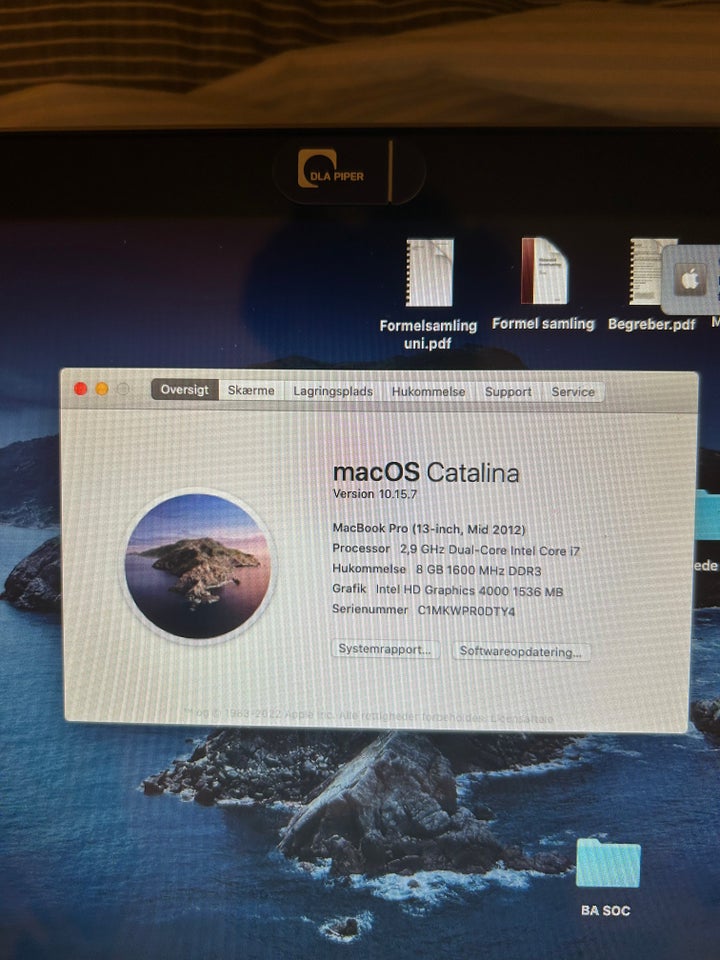 Mac Pro, MacBook Pro i7 2.9 GHz Mid