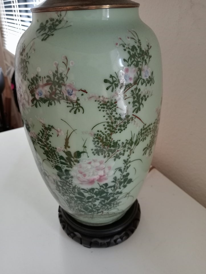 Japansk Celadon Lampe Porcelæn 