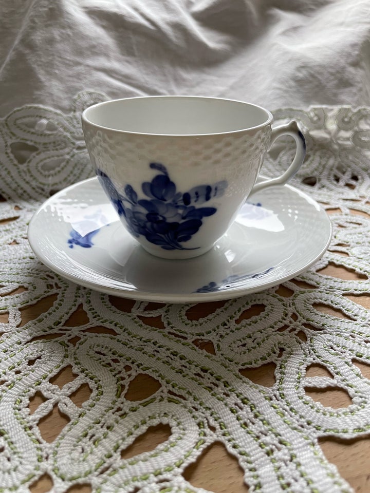 Porcelæn, Kaffekopper, Blå Blomst