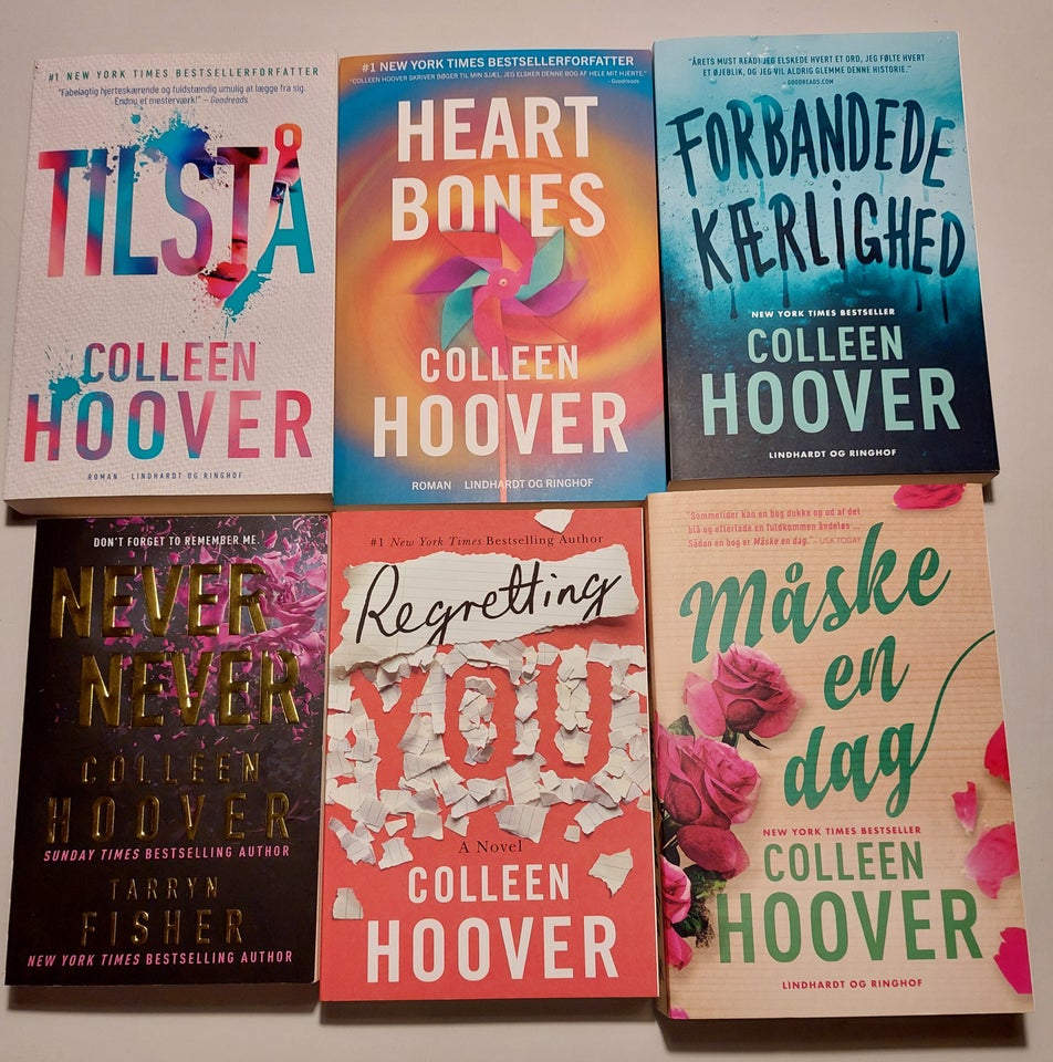 Diverse 6 stk., Colleen Hoover,