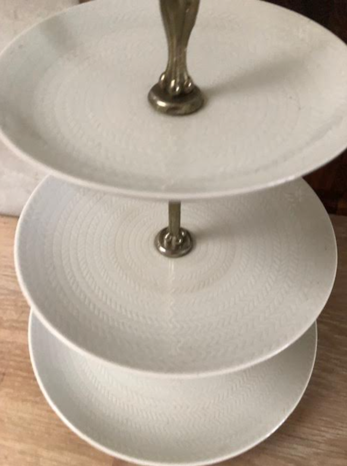 Porcelæn Etagere eller kagefad