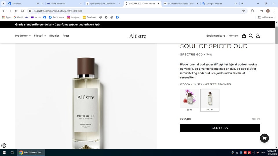 Eau de parfum, Alûstre Soul of