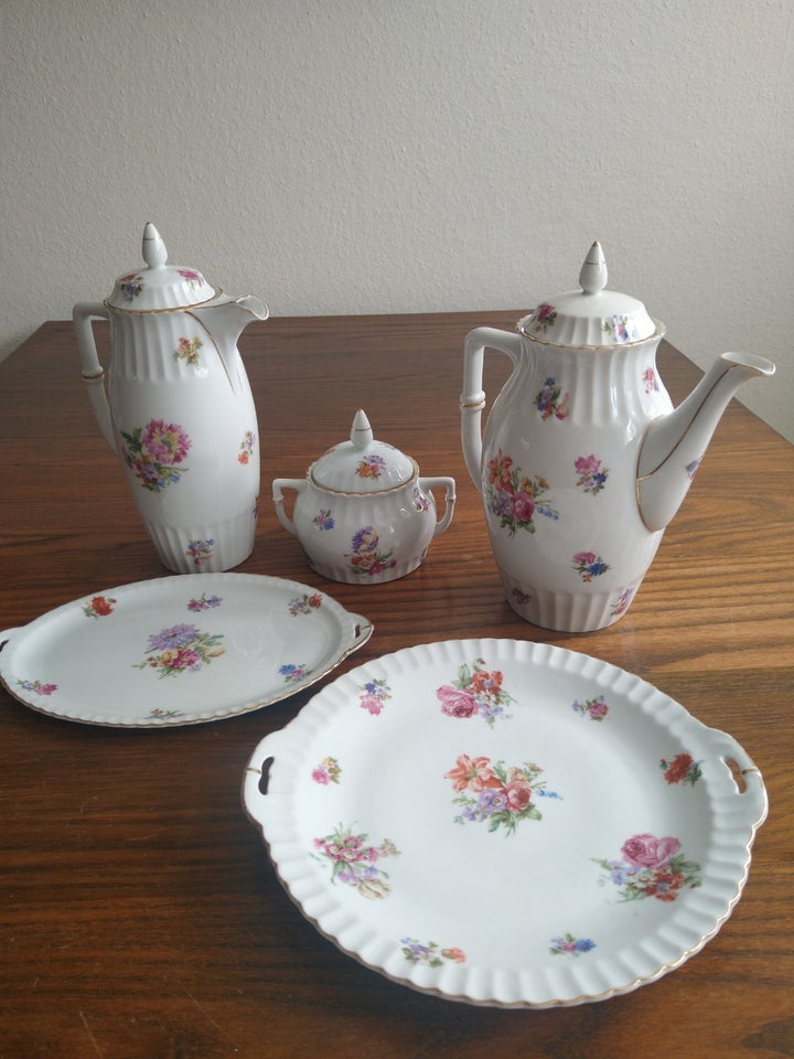 Porcelæn, KAFFE/ CHOKOLADESTEL,