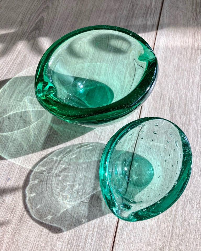 Glas Mundblæste skåle