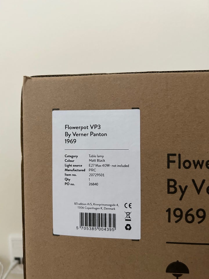 Lampe Verner Panton Flowerpot V3