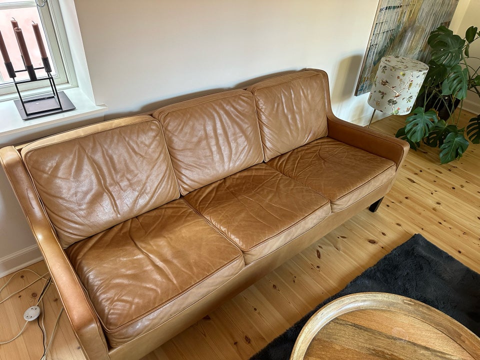 Sofa læder 3 pers