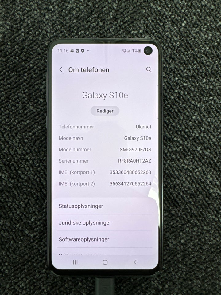 Samsung Galaxy S10e 128GB  God