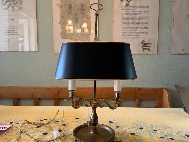 Bouillotte lampe Messing  1860 år