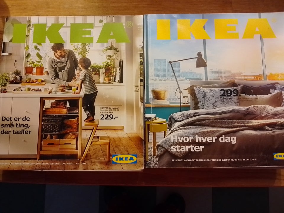 Bøger og blade, Ikea katalog