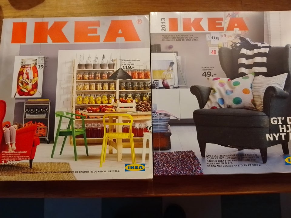 Bøger og blade, Ikea katalog