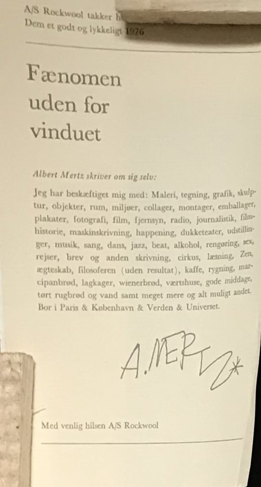 Farvetryk Albert Mertz motiv: