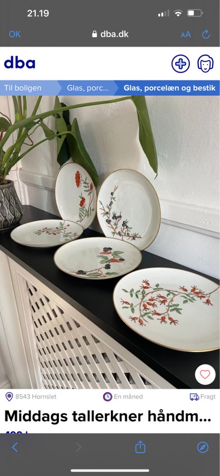 Porcelæn Middagstallerken Bing